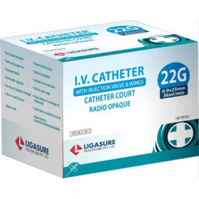 Cathéter 22G Bleu B/100