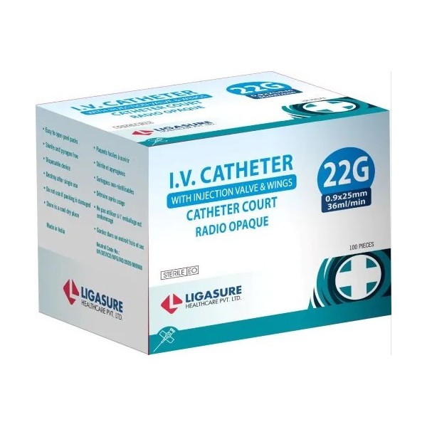 Catheter 22G Bleu B/100