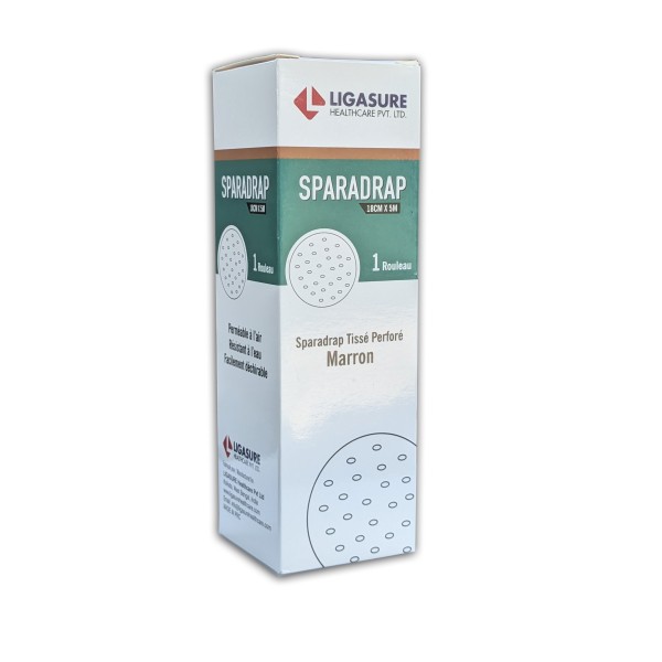 Sparadrap blanc 18cm x 5M