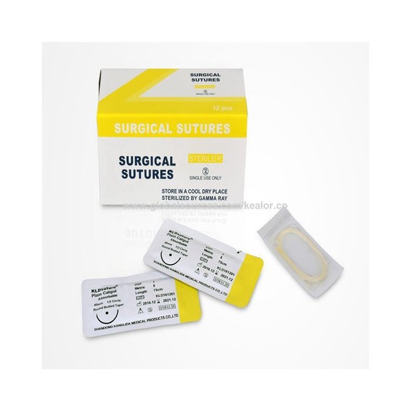 Fil suture 2/0 catgut plain B/12